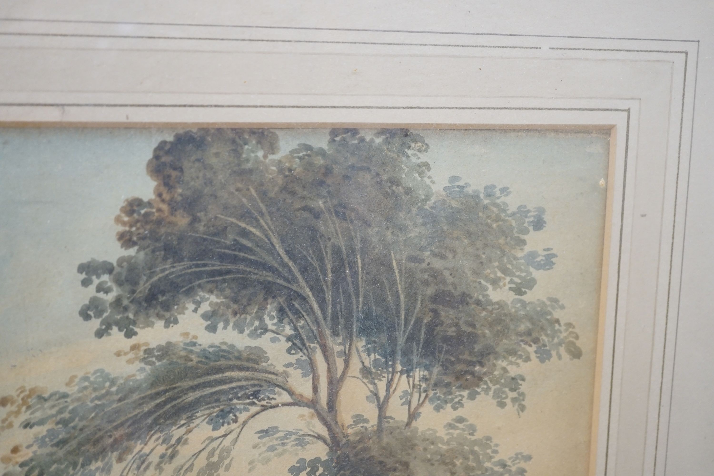 Early 19th century English School, watercolour, View of Windsor Castle, 29 x 36cm